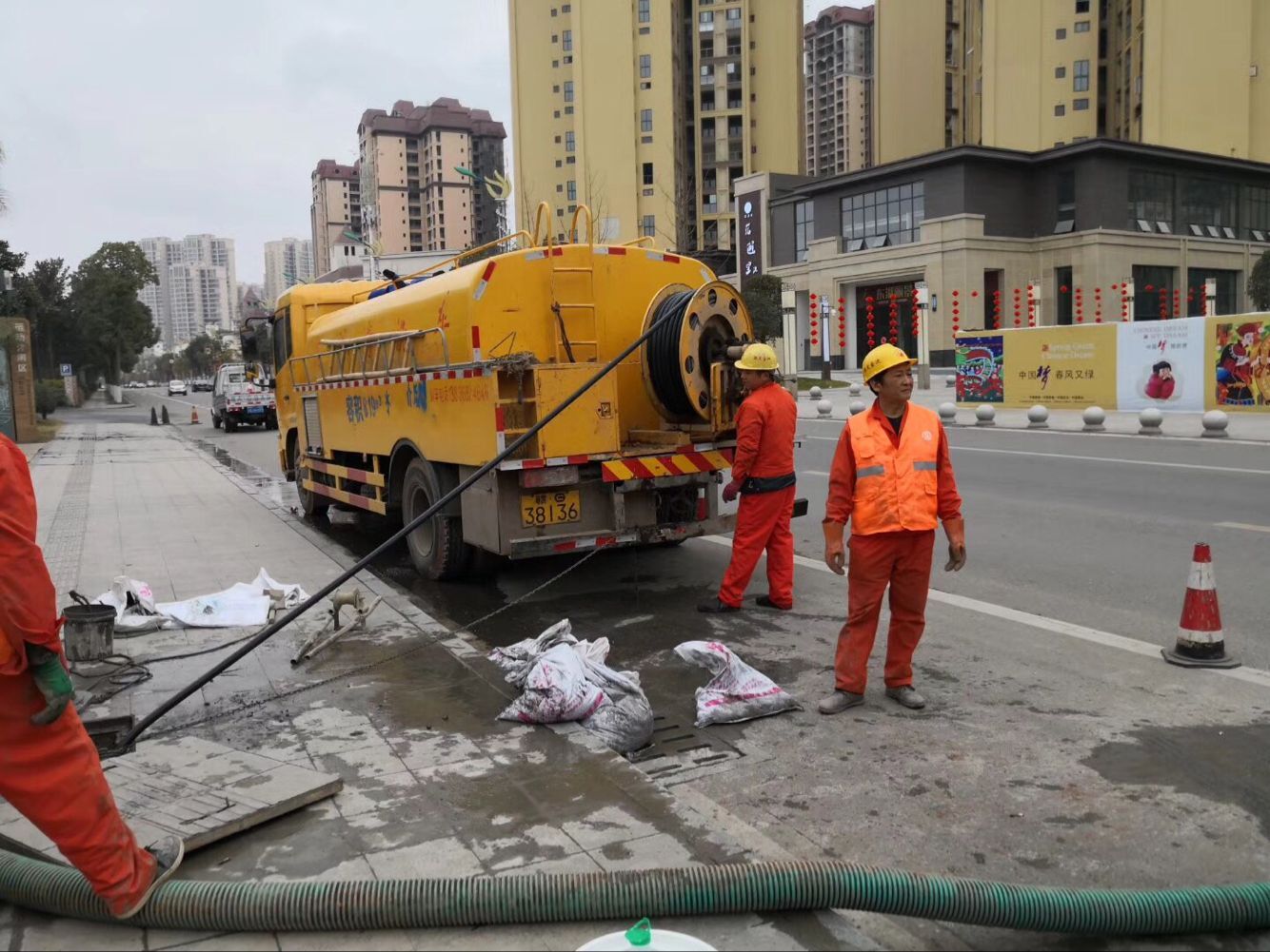 石城排污管道清淤-管道清洗
